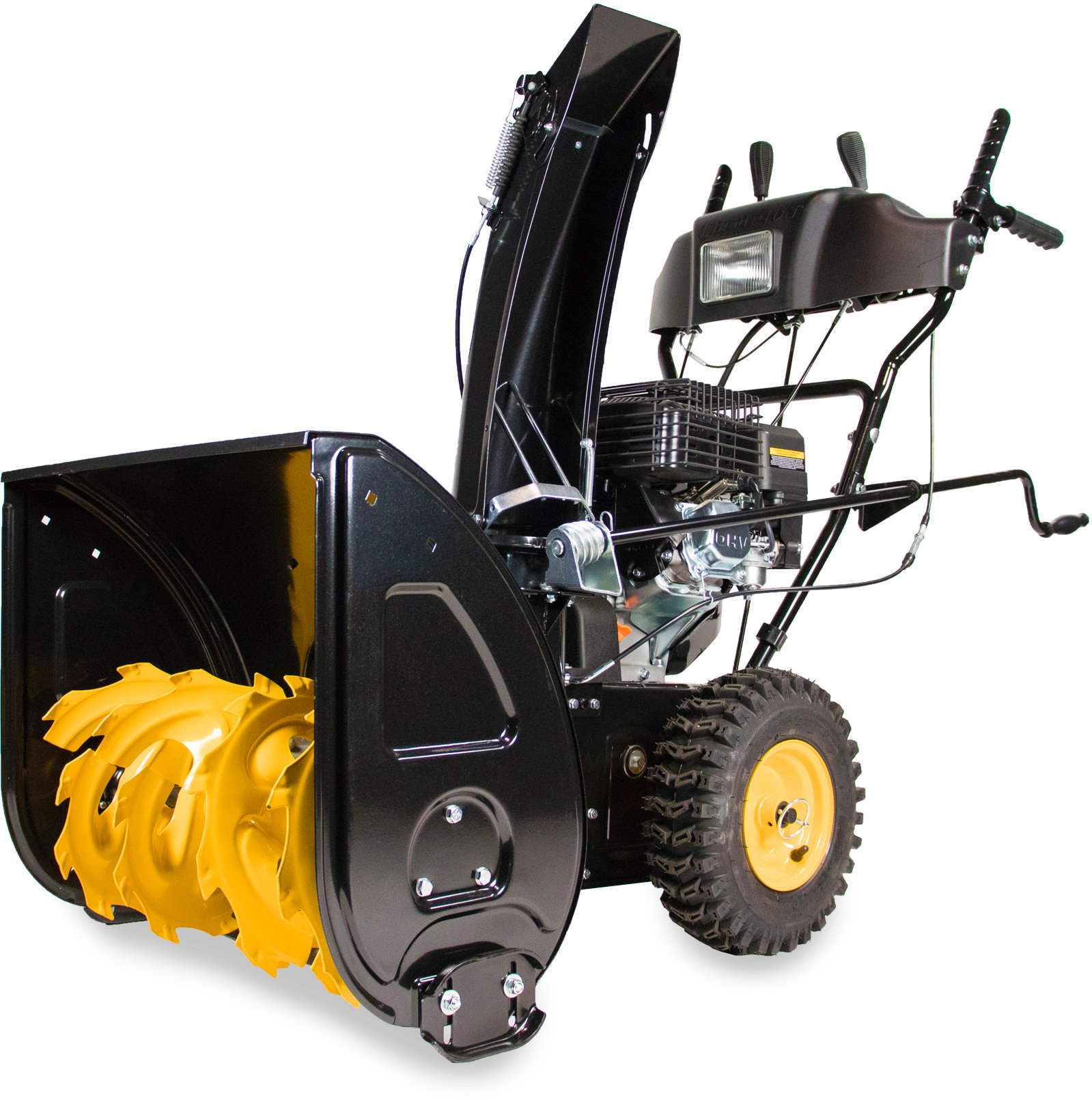 Снегоотбрасыватель CHAMPION ST762E (6,5лс 61см 6F/2R колеса 3,6л 80кг эл.стартер, фара) (ST762E)
