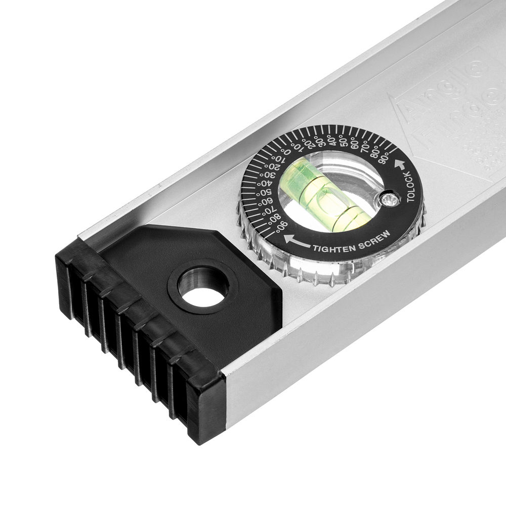 Уровень алюминиевый Рельс, 800 мм, 3 глазка (1 поворотный) Matrix (34026)