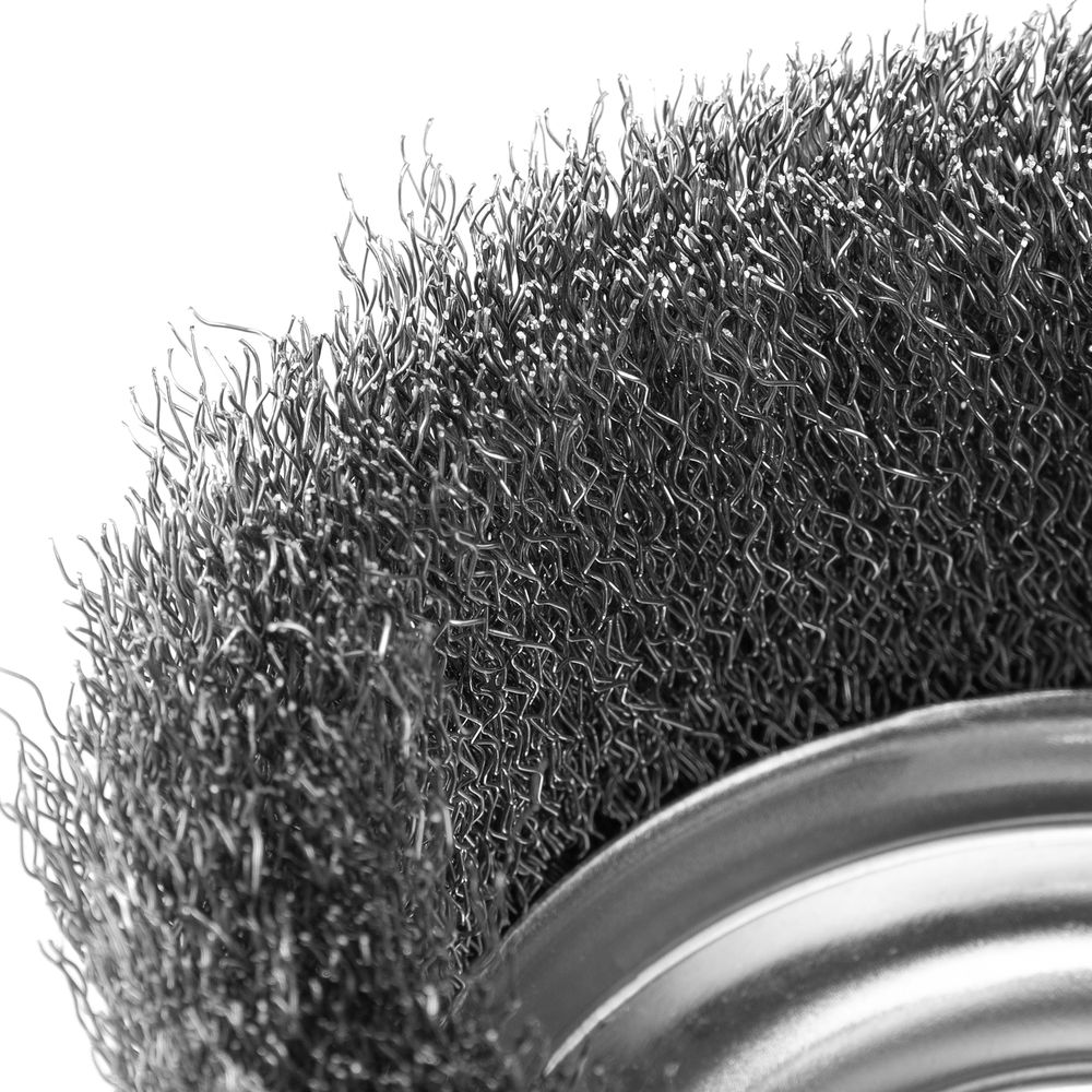 Щетка для УШМ, 125 мм, М14, чашка, витая проволока Сибртех (746067)