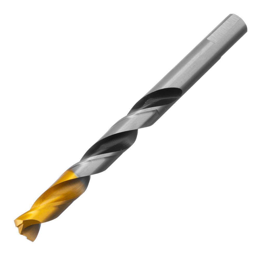 Сверло спиральное по металлу 12 x 151мм, Р6М5, Golden Tip, многогранная заточка Denzel (718287)