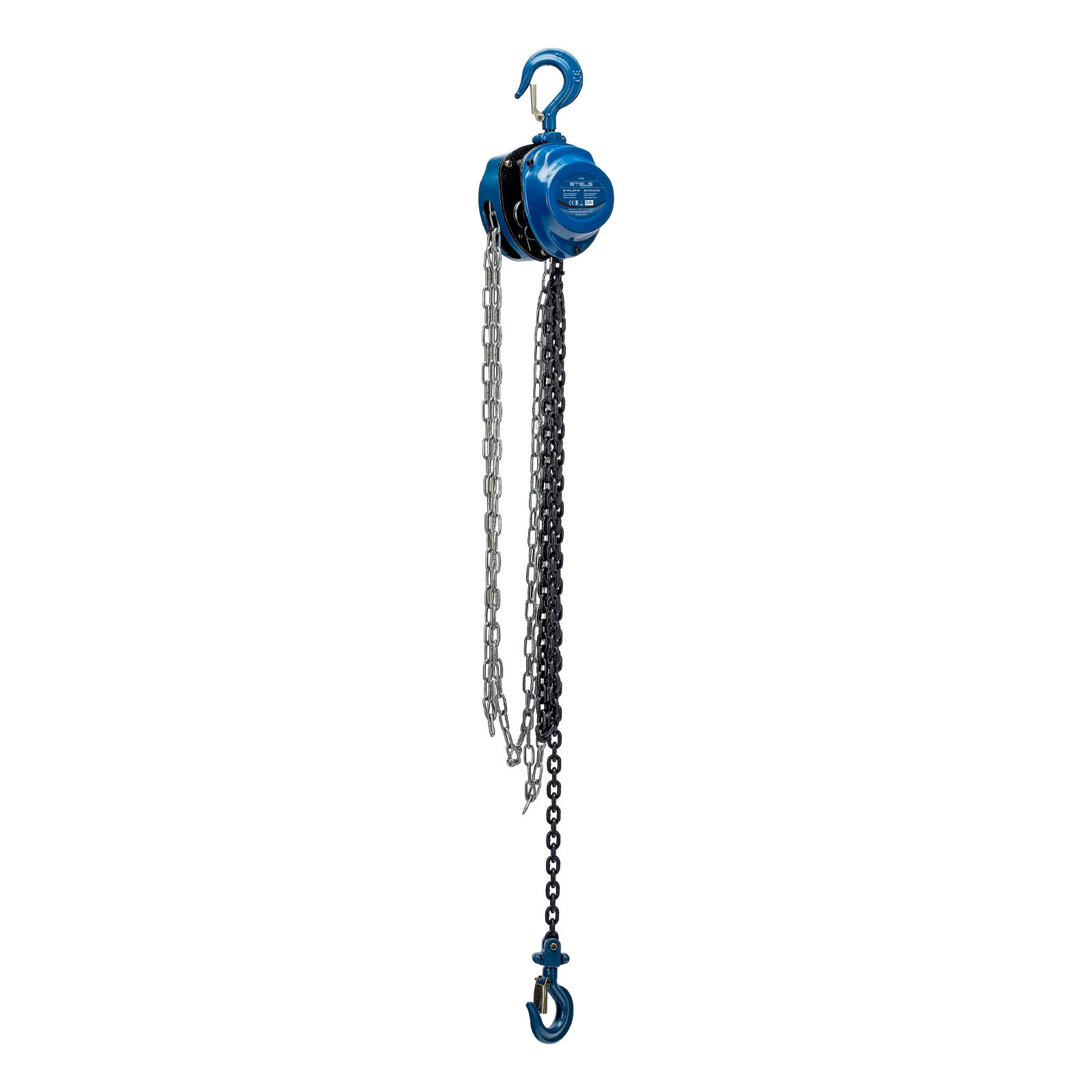 Таль цепная, 0.5 т, h подъема 2.5 м, расстояние между крюками 350 мм Stels (51943)