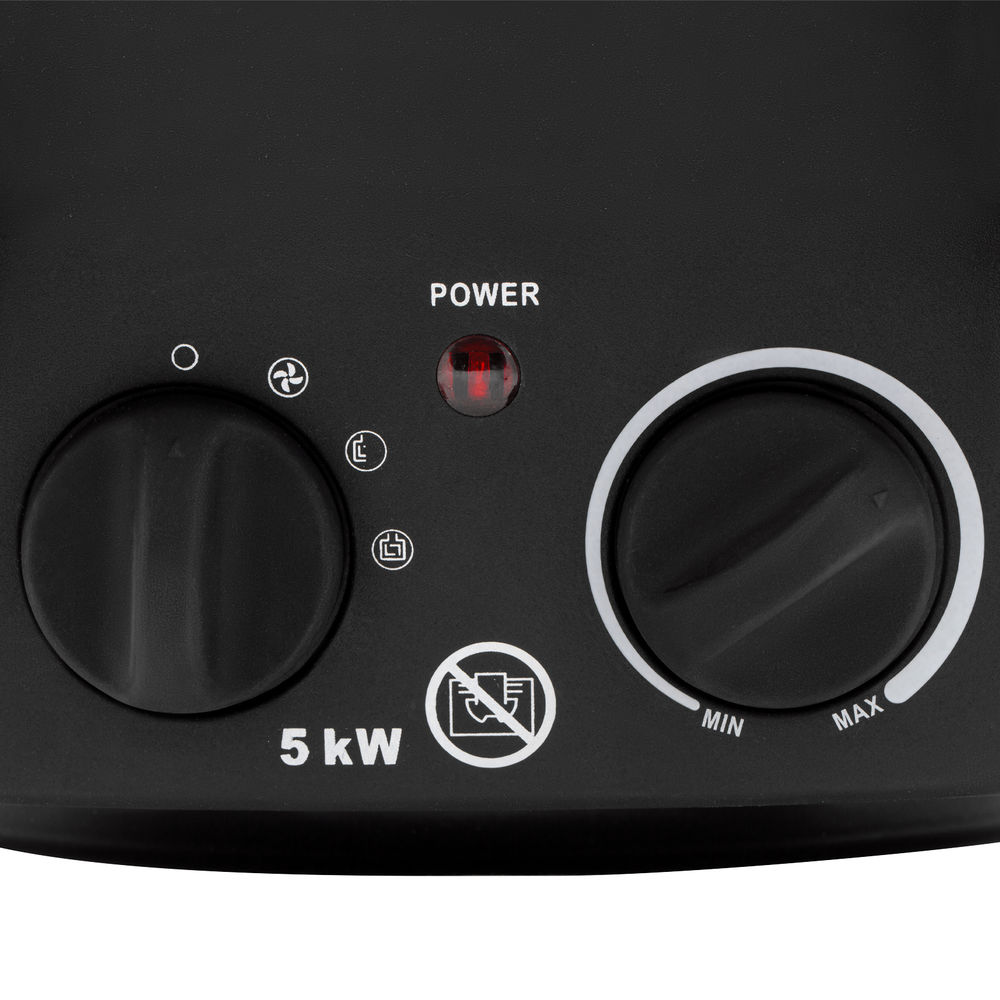 Тепловая пушка, керамический нагреватель (тепловентилятор) DHC 5-400, 230 В, 0.04/3/5 кВт Denzel (96428)