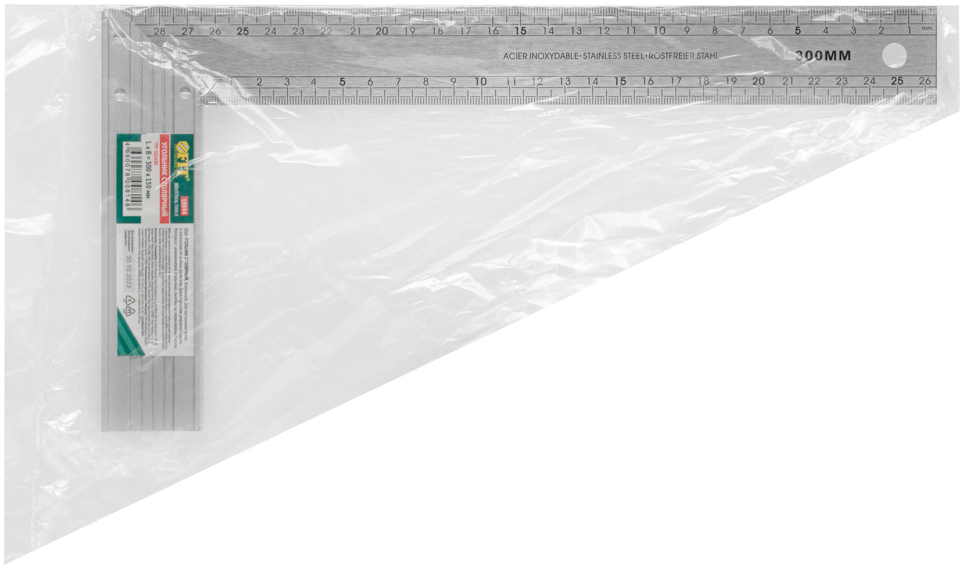 Угольник столярный Профи 300 х 150 мм (19544)