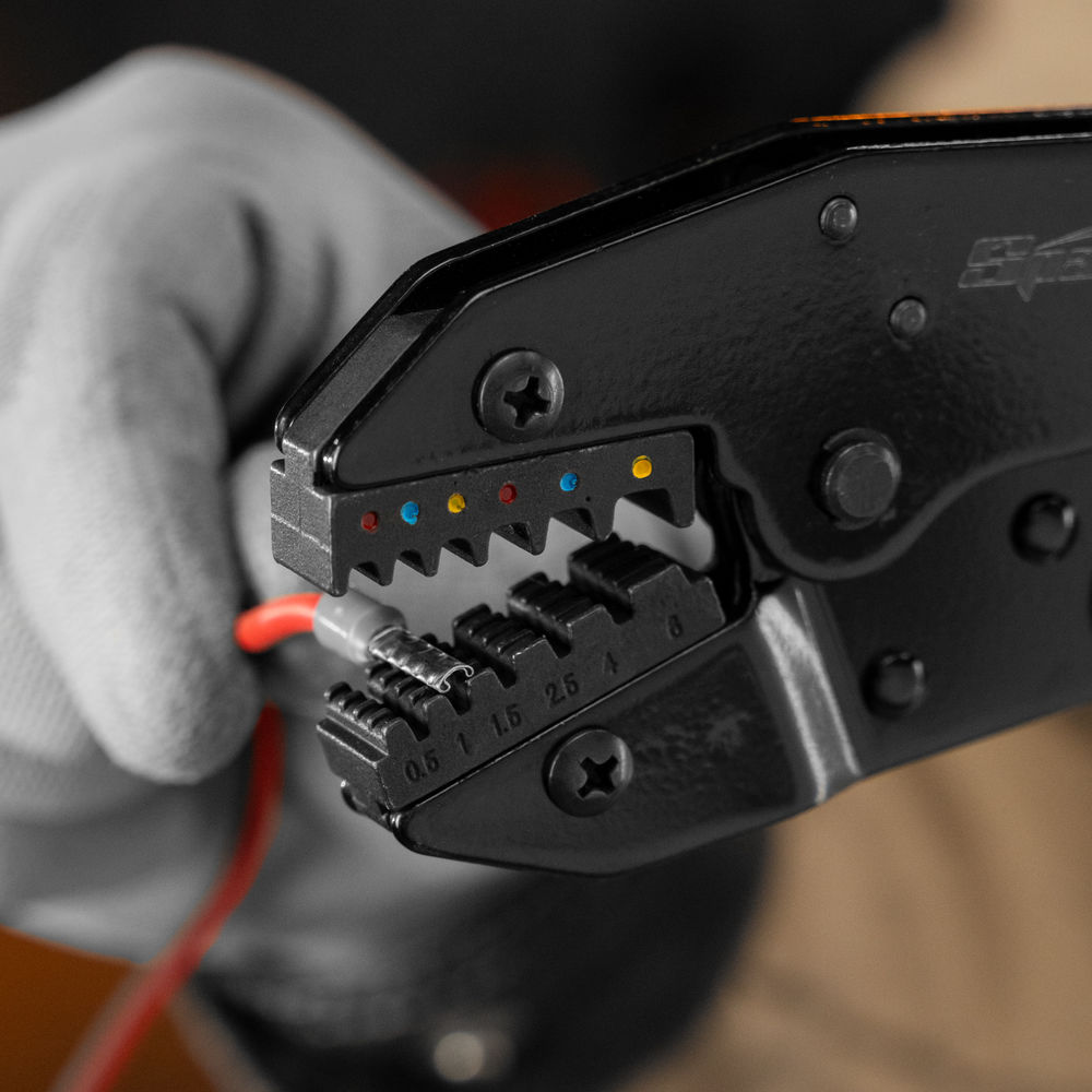 Клещи, 0.5-6 мм, для обжима электрокабеля Sparta (177065)