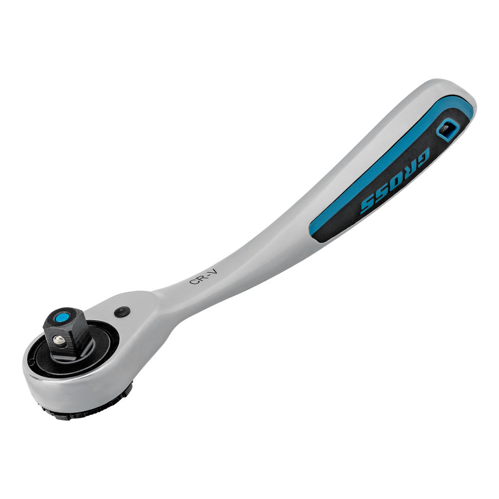 Набор торцевых головок, трещотка 120 зубьев, 1/2,3/8”, CrV, 36 предметов Gross