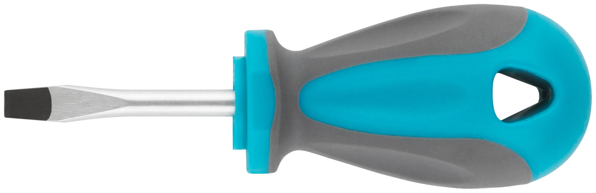 Отвертка, CrV сталь, прорезиненная ручка SL5 x 38 мм (53711М)