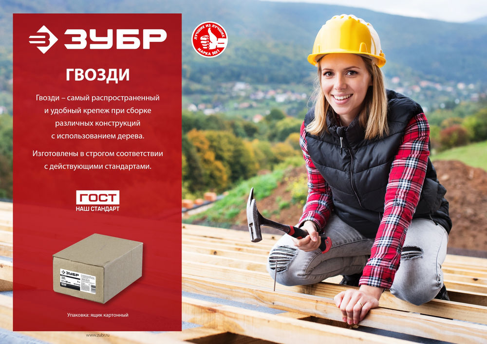 Гвозди винтовые 60 x 2.8 мм, 5 кг ЗУБР 305260-060