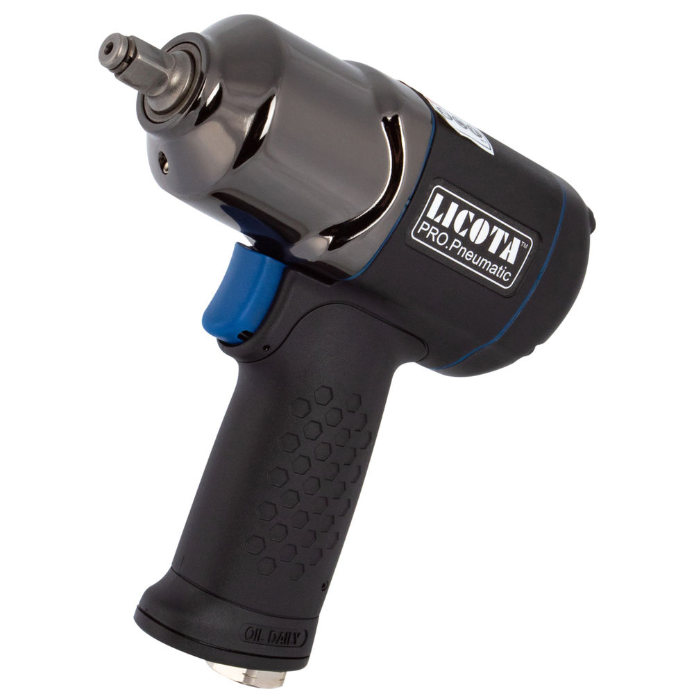 Гайковерт пневматический ударный 3/8 705 Нм (72 кГм), компактный, композитный, Licota, PAW-03033