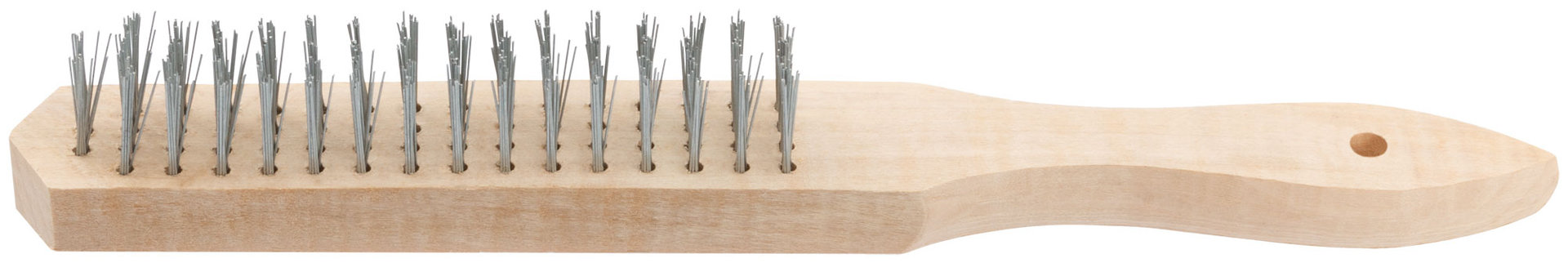 Корщетка с деревянной ручкой 4-х рядная (38400)