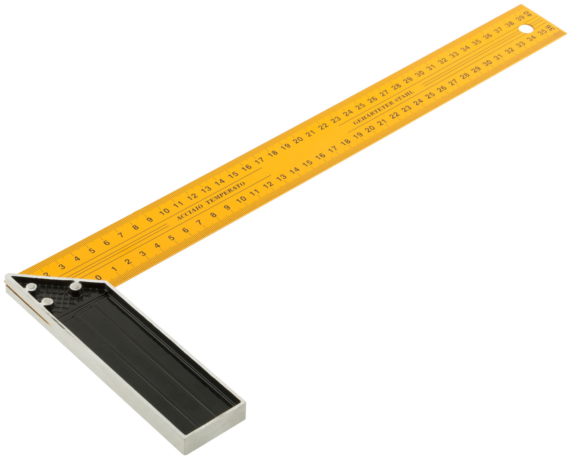 Угольник столярный желтый усиленный 400 мм (19440)