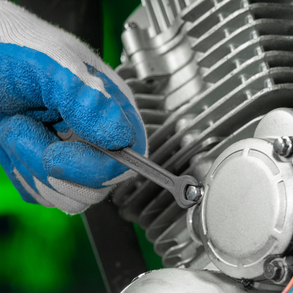 Набор ключей рожковых, 6 - 24 мм, 8 шт., CrV, фосфатированные Сибртех