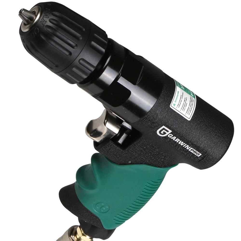 Дрель пневматическая 3/8 10 мм 1800 об/мин с реверсом, GARWIN PRO, 802035-38-1800
