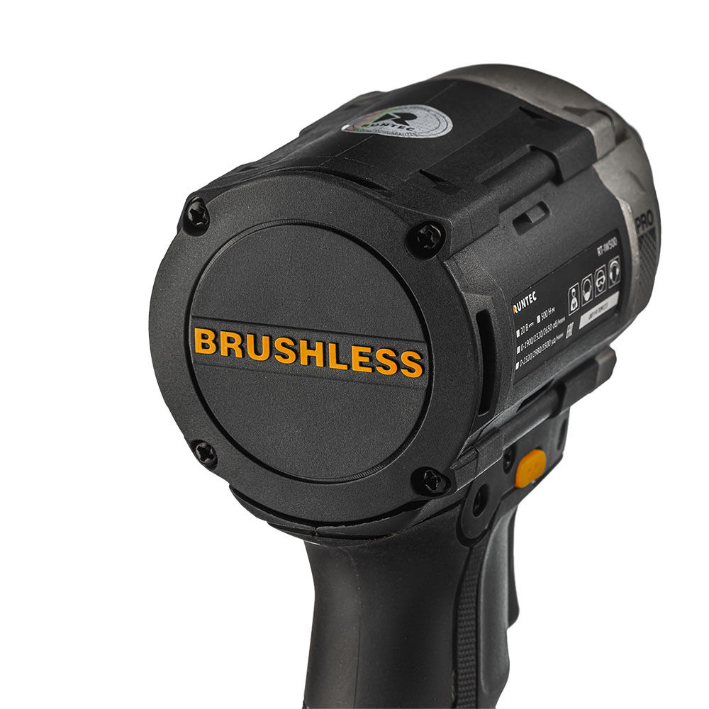 Гайковерт ударный аккумуляторный PRO 1/2, 20В, 500Нм RUNTEC RT-IW500W