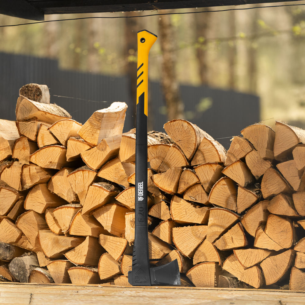 Колун, F20, 2800 гр, двухкомпонентная рукоятка, 920 мм// Denzel