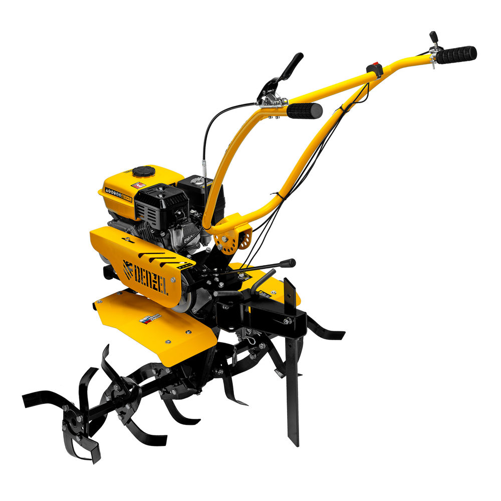 Мотоблок DPT-270SB, 7 л.с., ремен.сцеп, фрез 3х4, ШОМ, без колес, передачи 2В/1Н Denzel (56452)