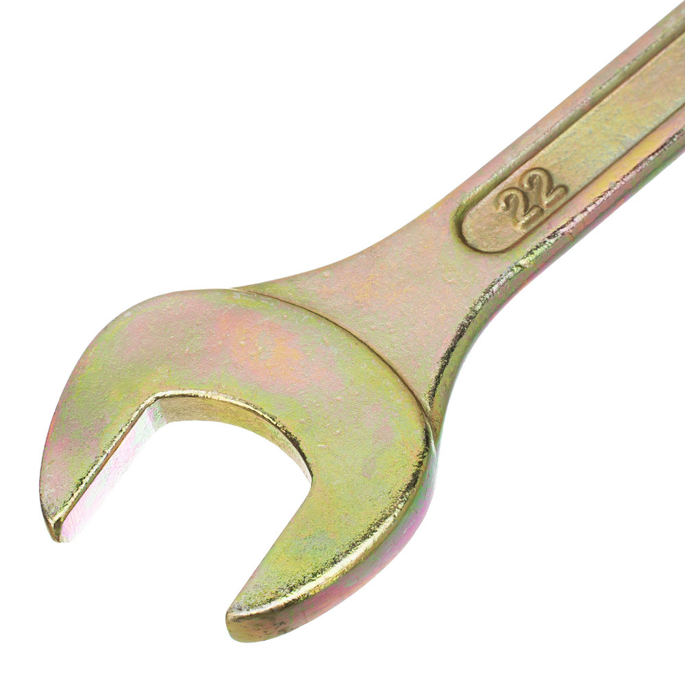 Набор ключей рожковых 6-22 мм, 8 шт, желтый цинк Сибртех (15280)