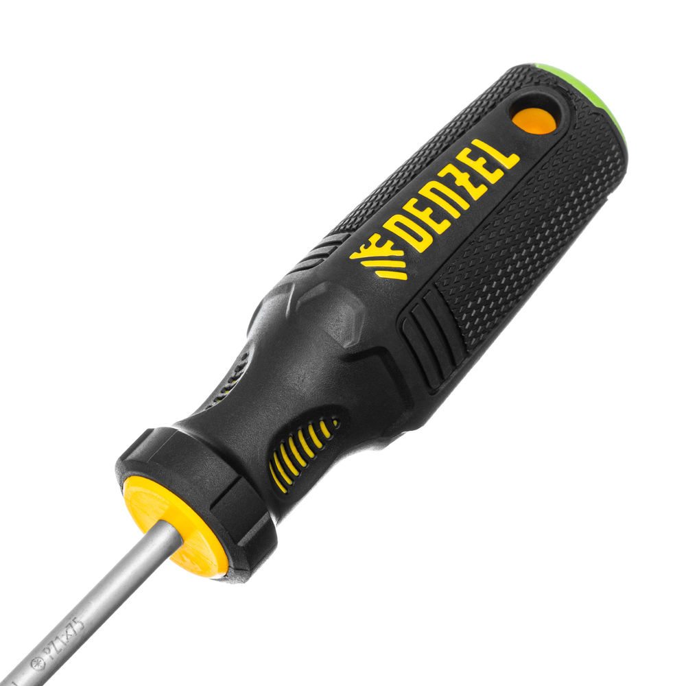 Отвертка, PZ1x75 мм, S2, 3к рукоятка Denzel (122057)