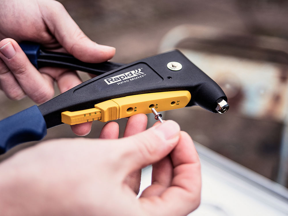 Универсальный заклепочник RP40 Multi, 3.2 мм, 4.0 мм, 4.8 мм RAPID 5001139
