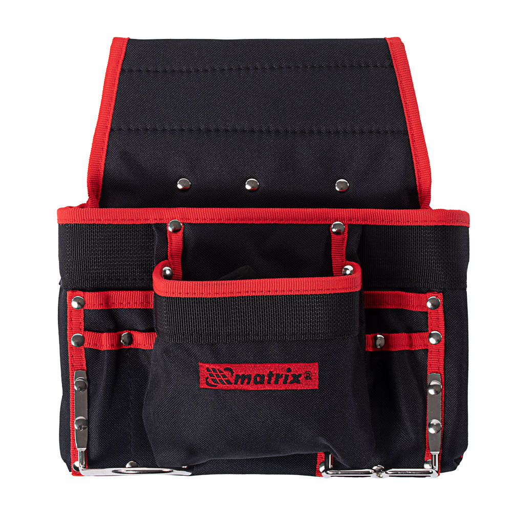 Подсумок поясной, 8 карманов, держатель для молотка, для клещей Matrix