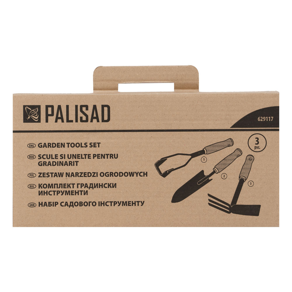 Набор садового инструмента, деревянные рукоятки, 3 предмета Palisad (629117)