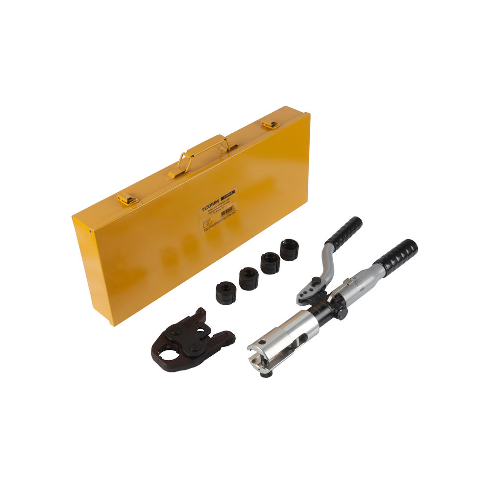 Пресс для обжима труб гидравлический; ручной; 15-32 мм; 3,2 т, ТЕХРИМ, 813010-4