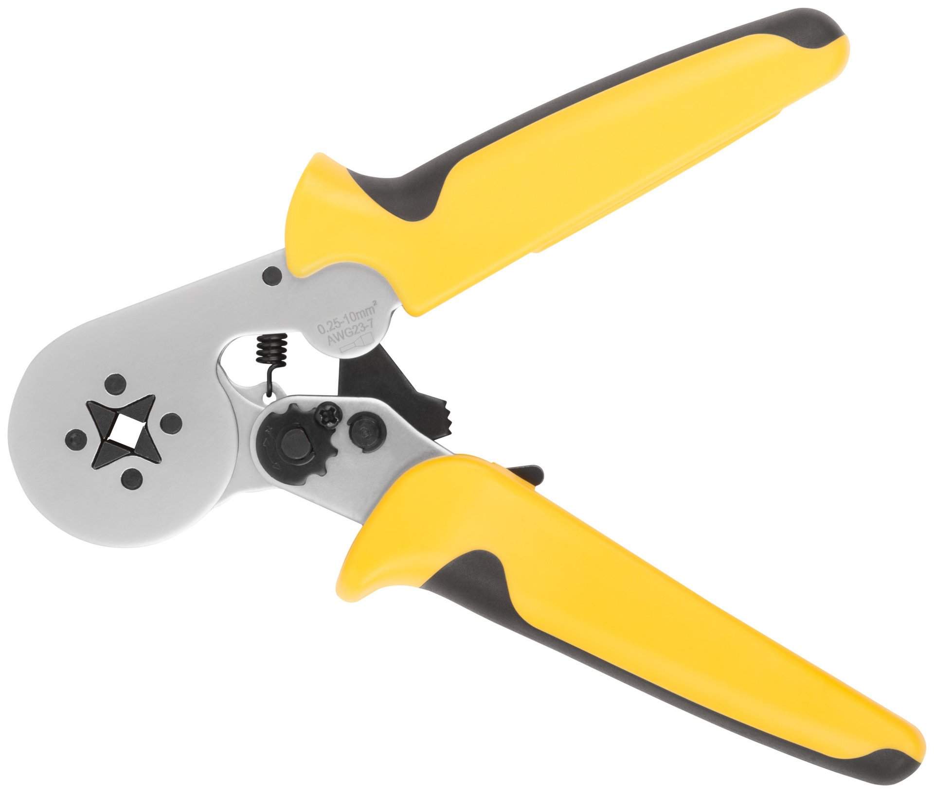 Пресс-клещи для обжима втулочных наконечников 0,25-10 мм, прорезиненные ручки 175 мм (60072)