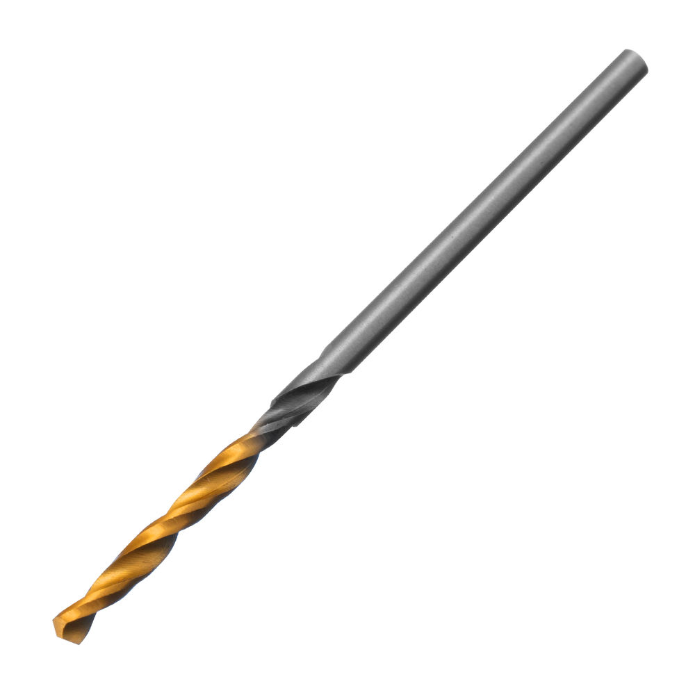 Сверло спиральное по металлу 2 x 49 мм, Р6М5, Golden Tip , 2шт. Denzel (718223)