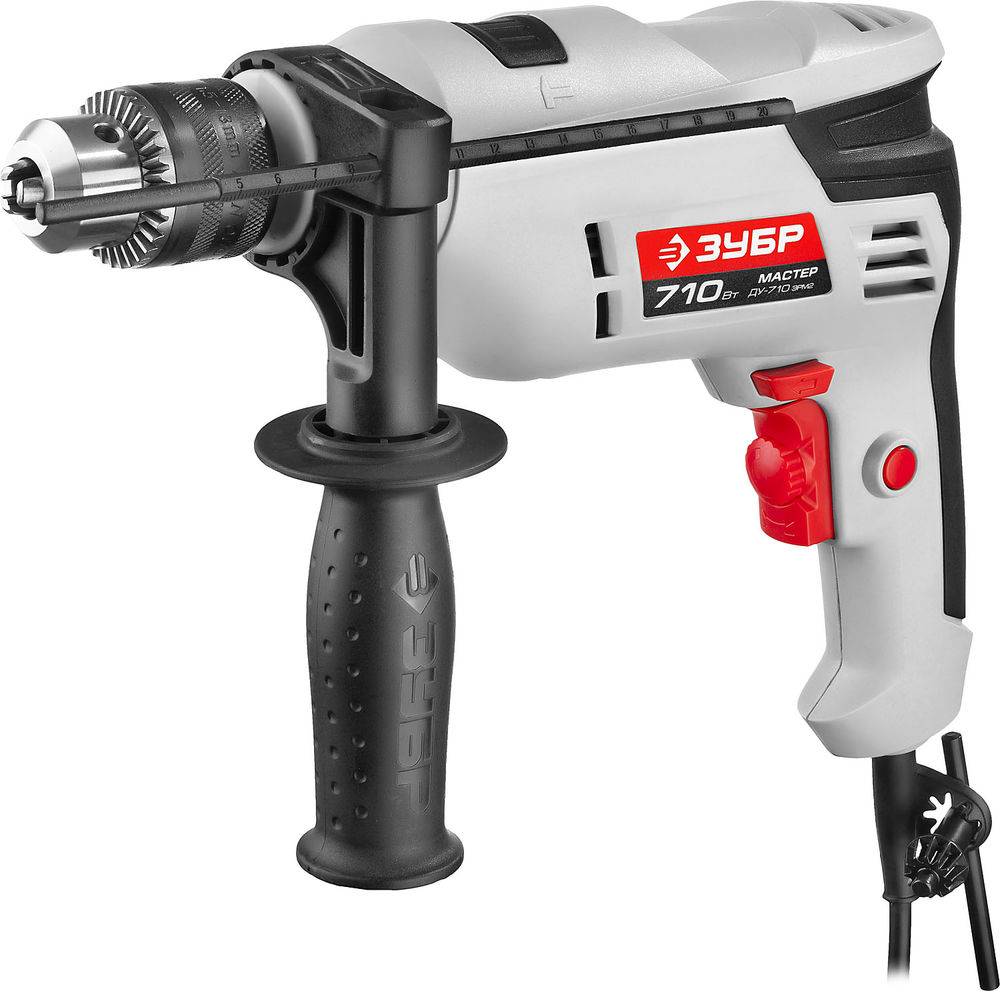 Дрель ударная 710 Вт 13 мм ЗУБР ДУ-710 ЭРМ2