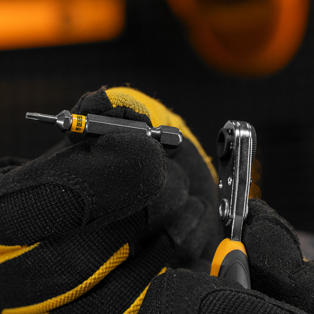 Бита TX 8х50, сталь S2, шестигранный профиль, 10 шт. Е 6,3 Denzel (11666)