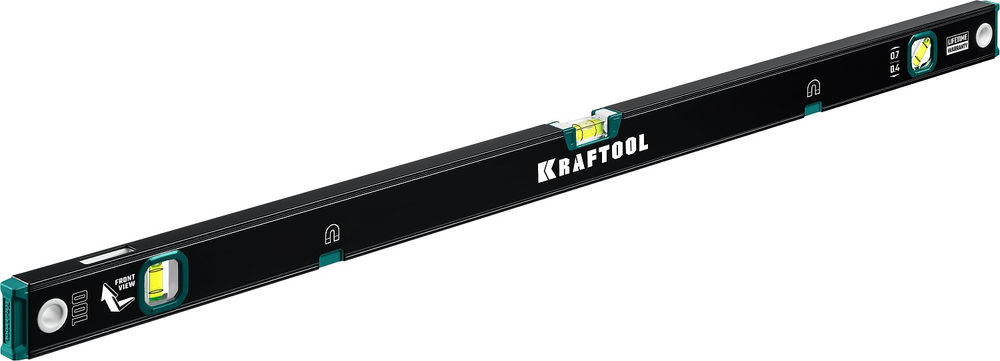 Магнитный уровень 1000 мм, усиленный профиль, с зеркальным глазком KRAFTOOL 34785-100