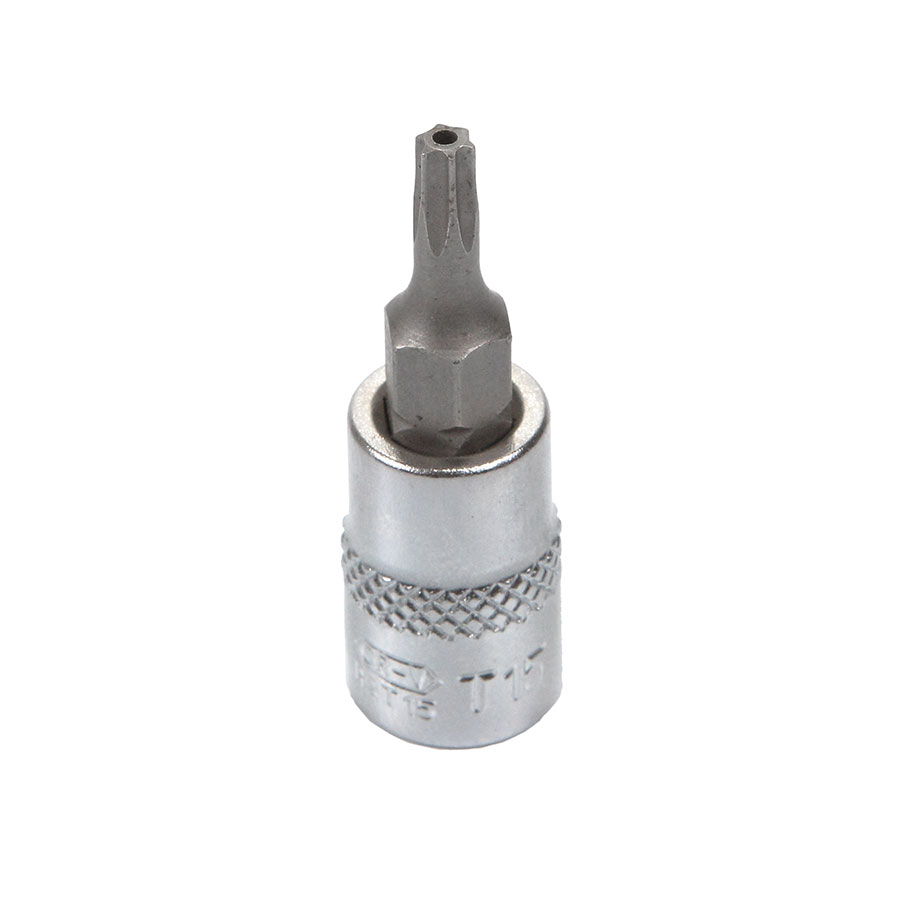 Головка торцевая с вставкой torx с отверстием T15H 1/4 Licota H2TT15