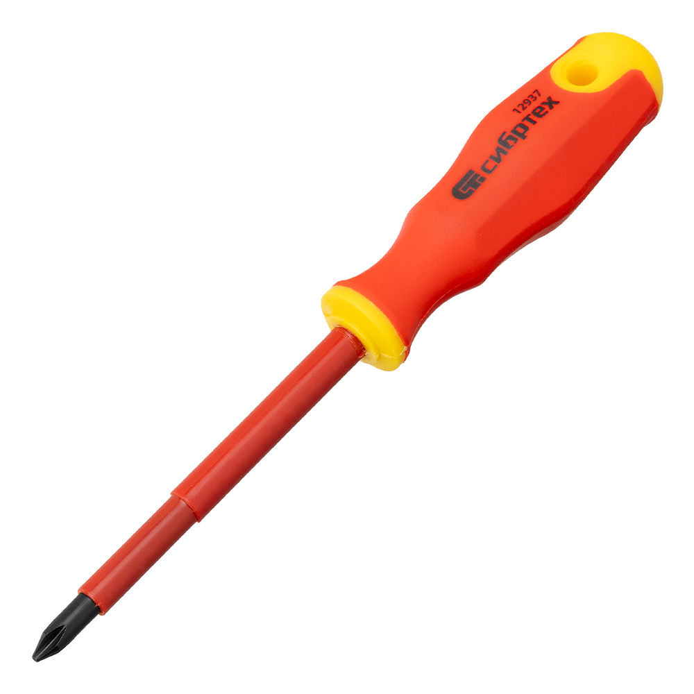 Набор отверток диэлектрических до 1000 В, 5 шт, тестер, CrV, двухкомпонентные рукоятки Сибртех