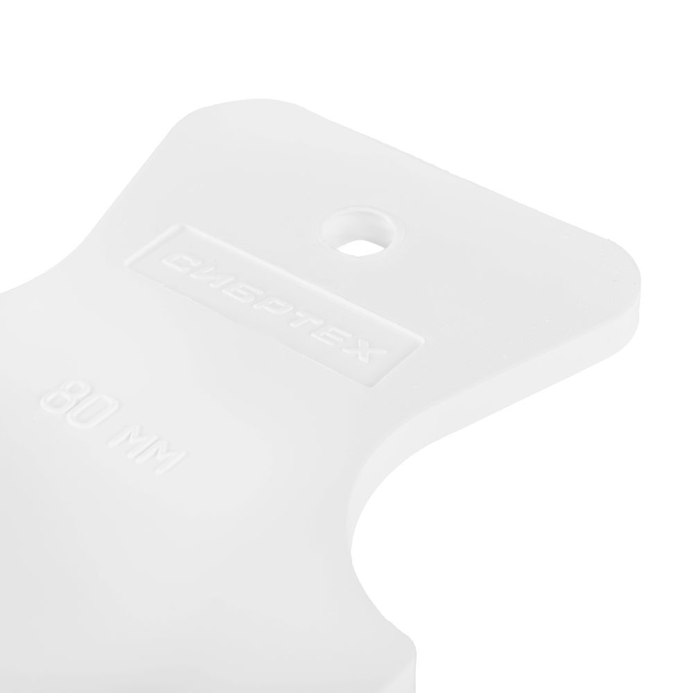 Шпатель, белая резина, 80 мм Сибртех (85833)