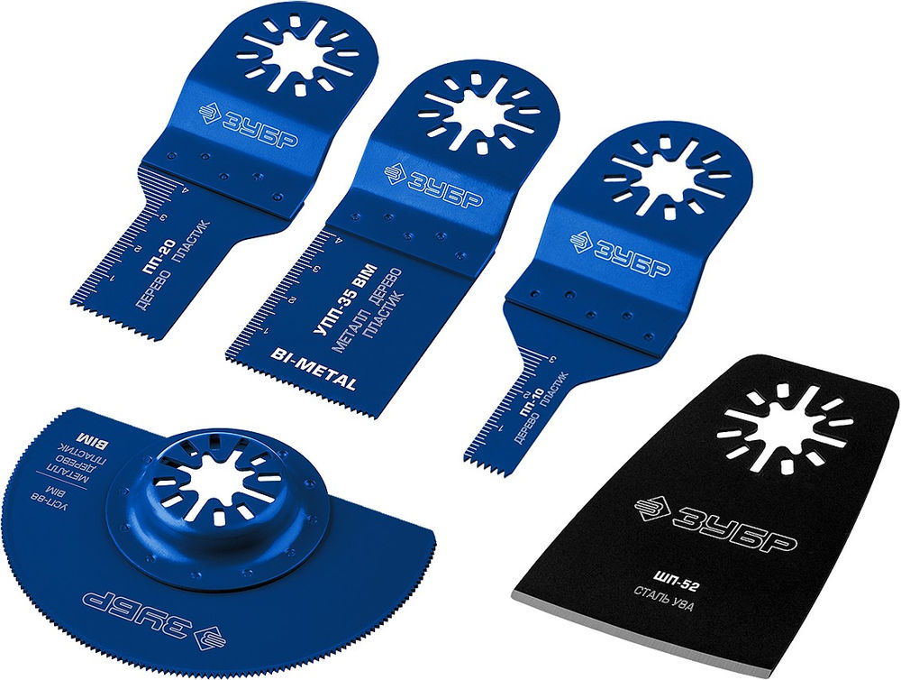 Набор насадок для реноватора НР-5 UniLock, OIS-хвост., 5 предм. ЗУБР Профессионал 15573