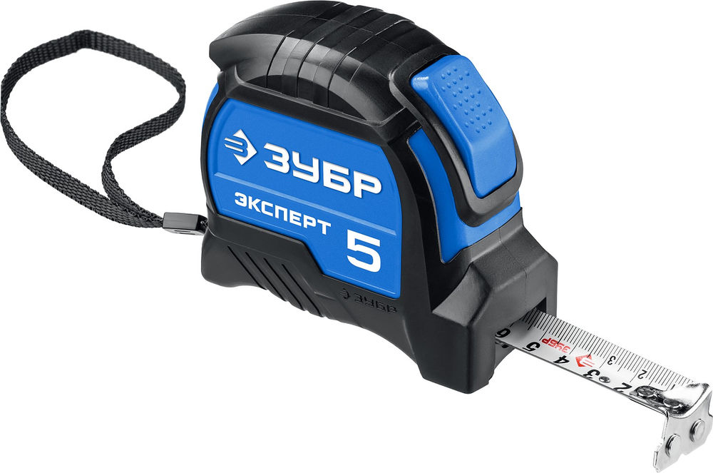 Рулетка с автостопом 5 м х 19 мм Профессионал ЗУБР ЭКСПЕРТ 34057-05-19