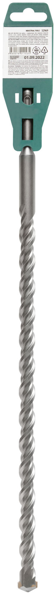 Бур по бетону SDS PLUS с двойной резьбой 18х450 мм (32969)