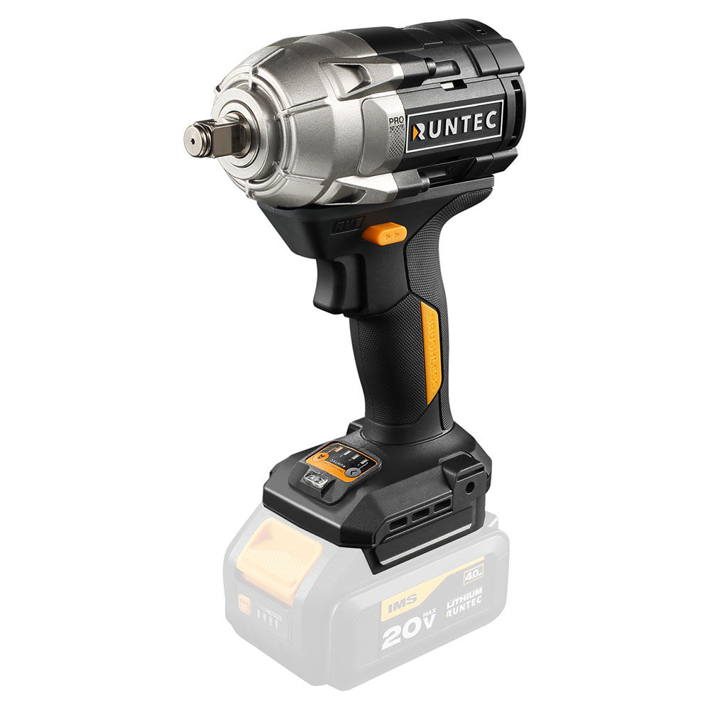 Гайковерт ударный аккумуляторный PRO 1/2, 20В, 750Нм RUNTEC RT-IW750W