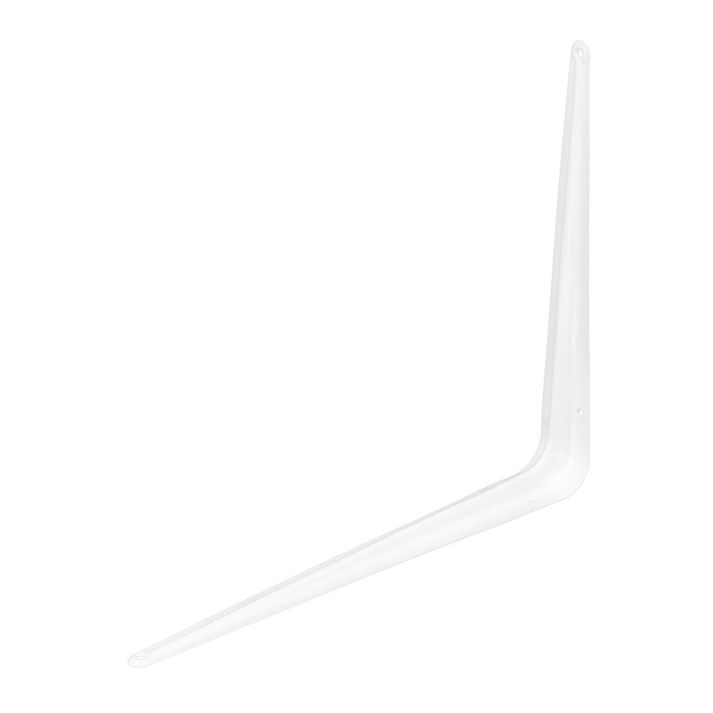 Кронштейн угловой с ребром, 300 х 350 мм, белый Сибртех (94018)