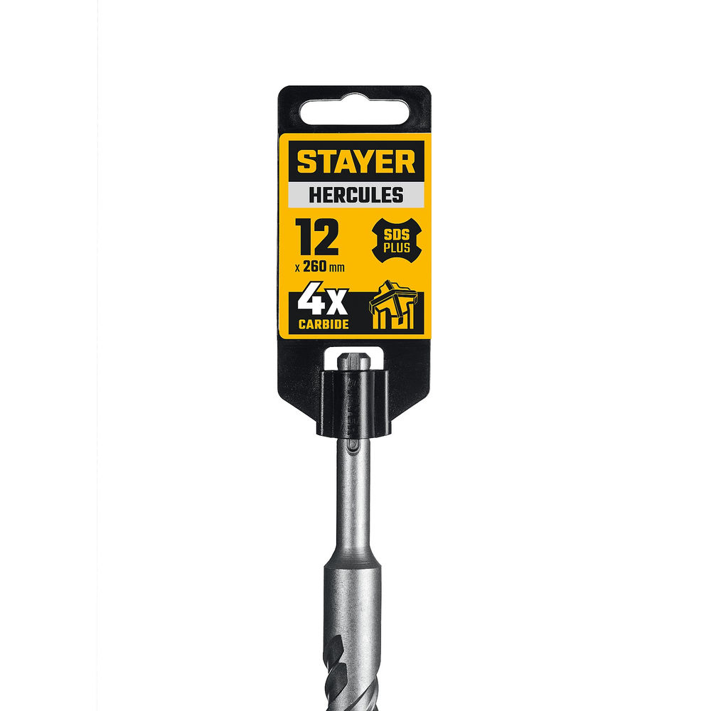 Бур SDS-plus HERCULES-4Х 12x260 мм STAYER 29290-260-12