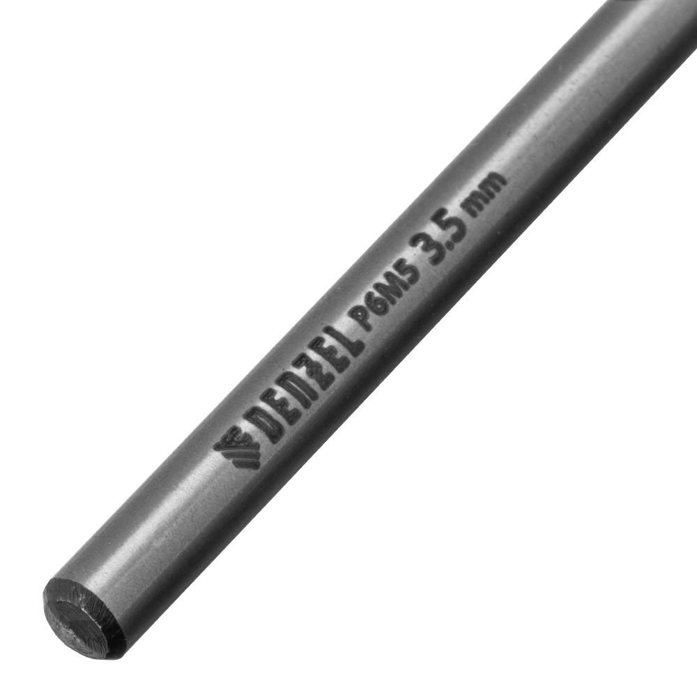 Сверло спиральное по металлу 3,5 x 70мм, Р6М5, Golden Tip, многогранная заточка, 2шт. Denzel (718270)