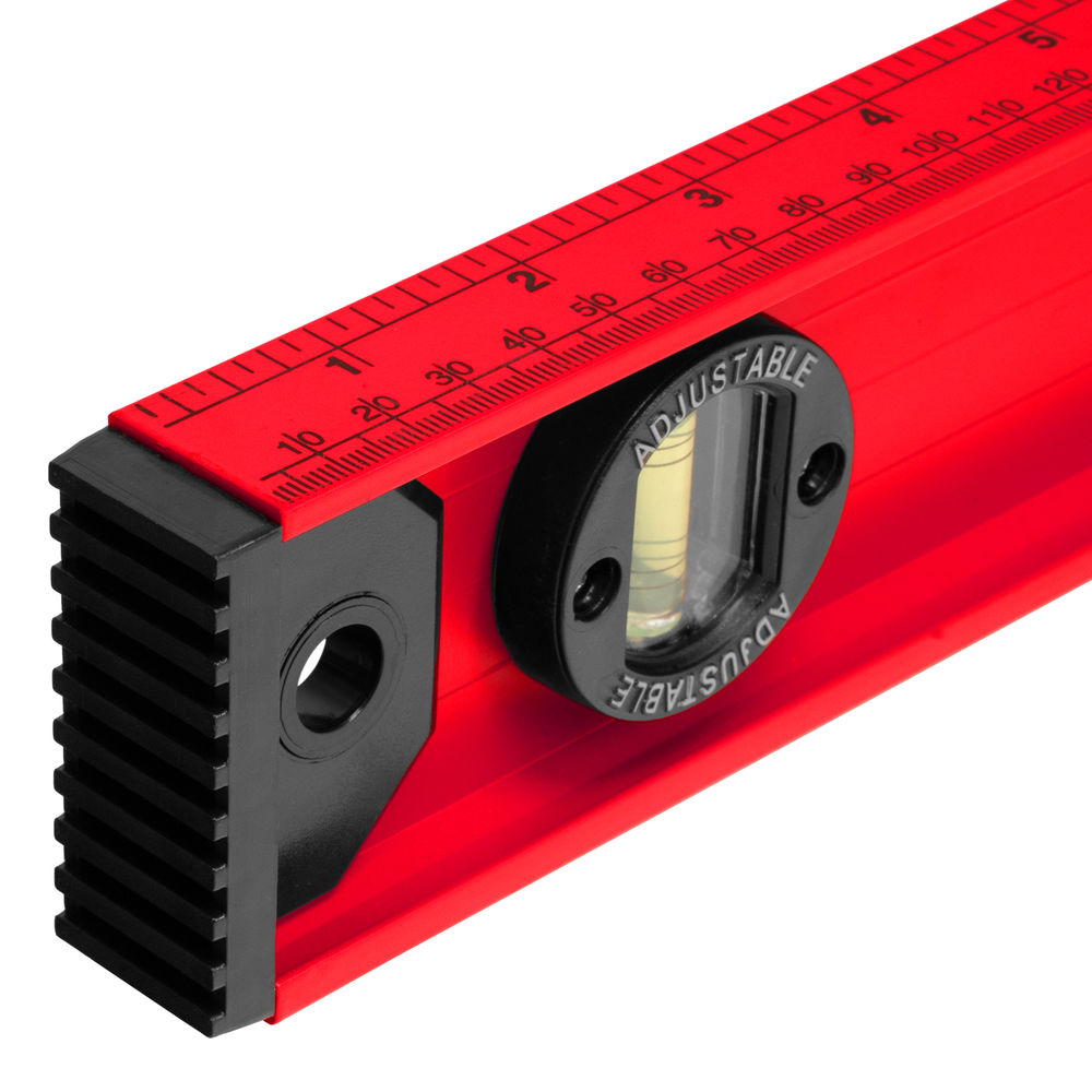 Уровень алюминиевый Рельс, 1200 мм, 3 глазка, усиленный Matrix (34012)