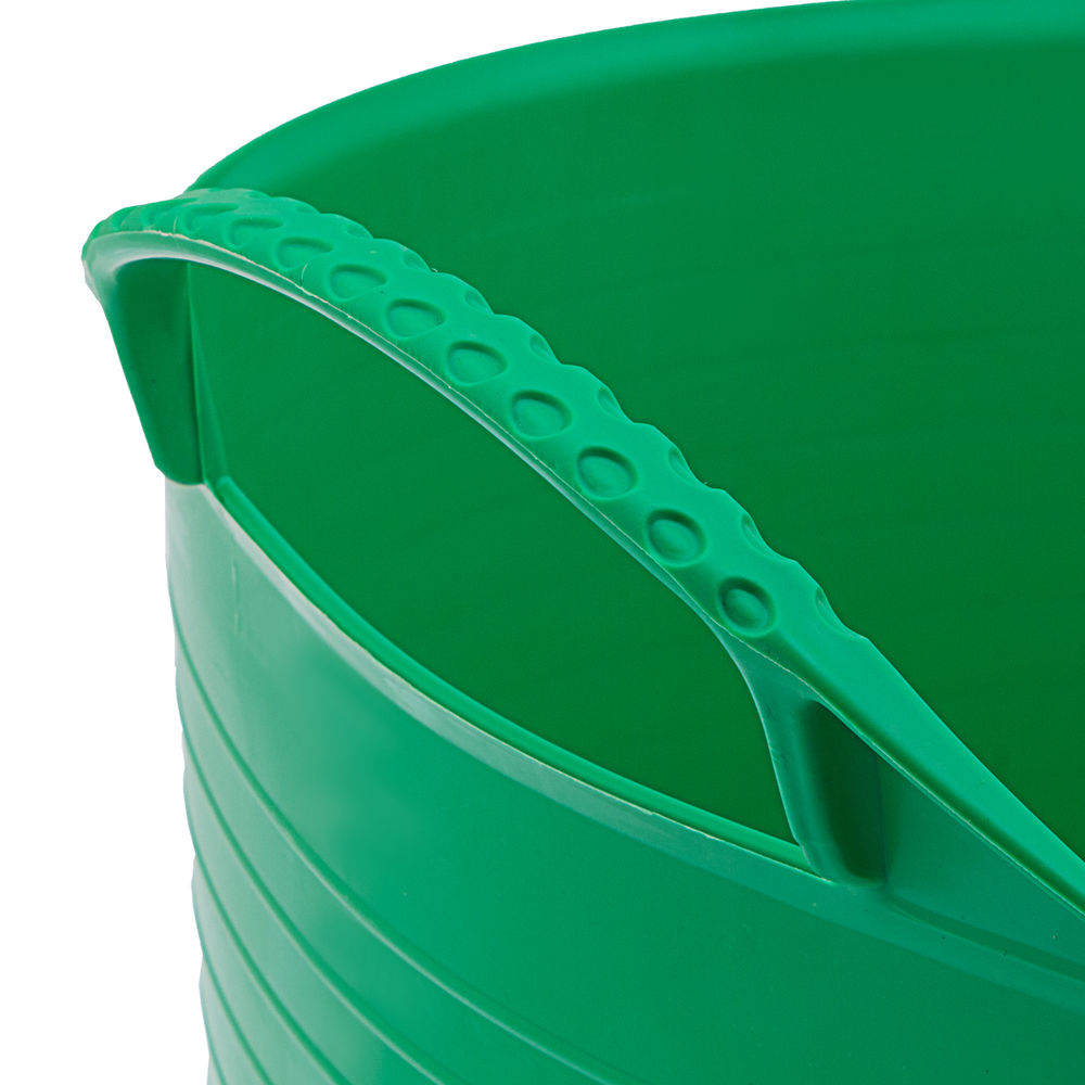 Ведро гибкое сверхпрочное, 40 л, зеленое, Сибртех (67506)