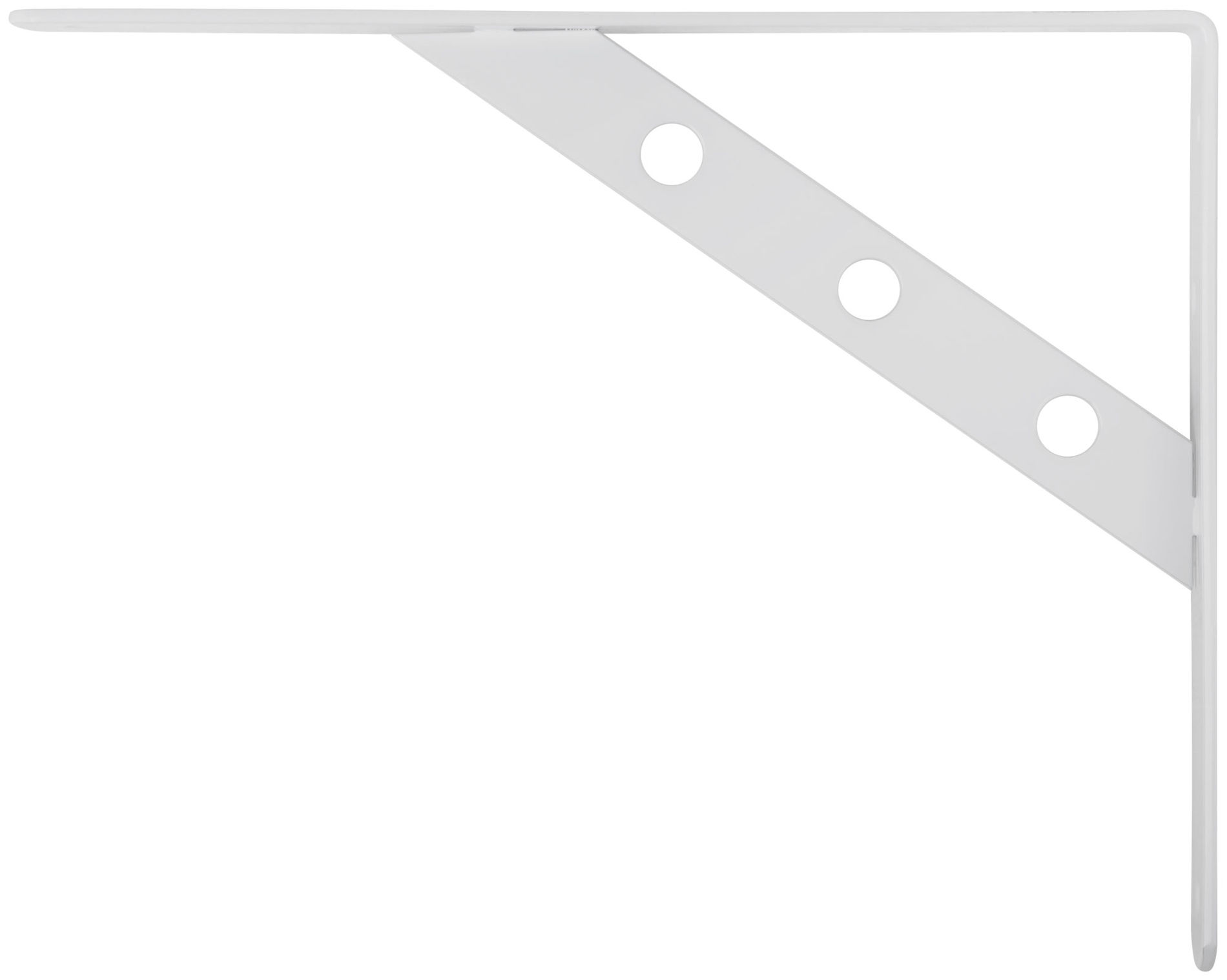 Уголок-кронштейн усиленный белый 250х200 мм (66105)