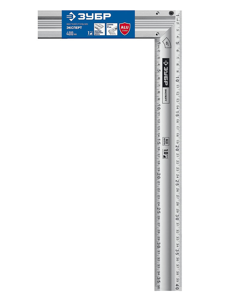Угольник столярный жесткий ЭКСПЕРТ 400 мм ЗУБР Профессионал 34392-40