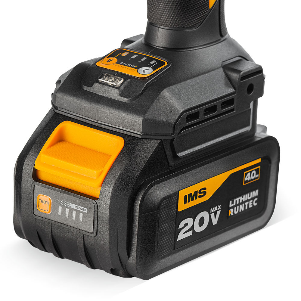 Гайковерт ударный аккумуляторный RUNTEC PRO 1/2, 20В, 2*4Ач, 750Нм, RUNTEC, RT-IW750