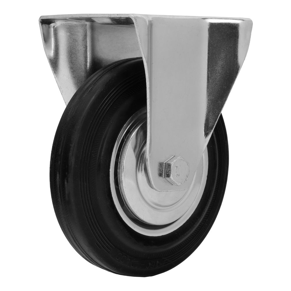 Колесо неповоротное D 160 мм, крепление платформенное Сибртех (68711)