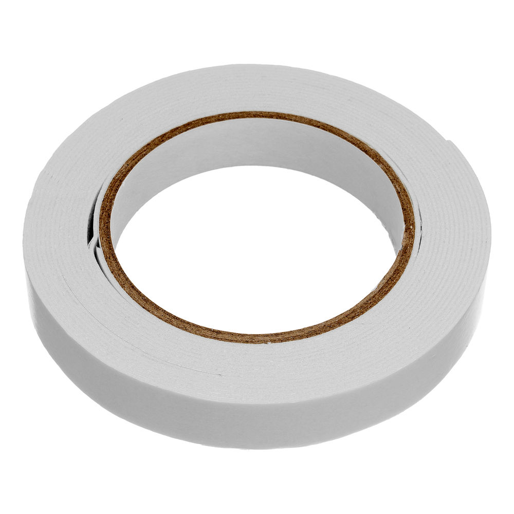Лента клейкая на вспененной основе, двусторонняя белая 19 мм х 5 м Matrix (89080)