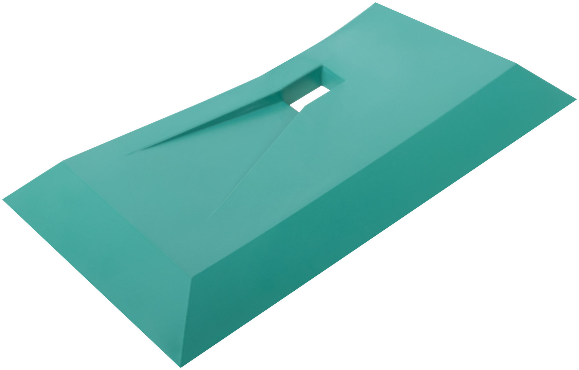 Шпатель, мягкий ПВХ пластик, две рабочие кромки 80 мм / 140 мм (06891)