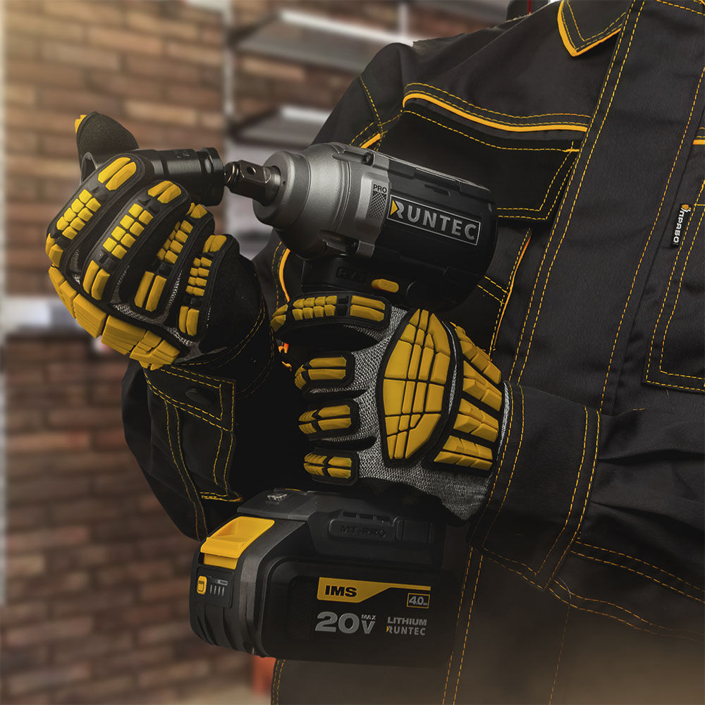 Гайковерт ударный аккумуляторный RUNTEC PRO 1/2, 20В, 2*4Ач, 500Нм, RUNTEC, RT-IW500