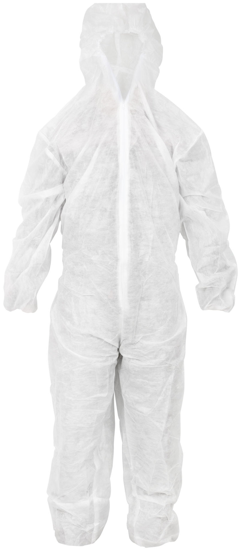 Комбинезон Спанбонд ламинированный, белый, плотность спанбонд 25 гр./м2 + полиэтилен 15 гр./м2, размер 3XL (12152)